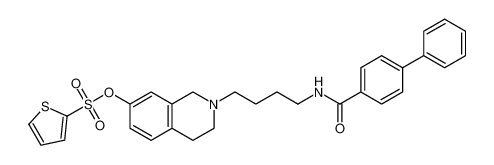 2-(4-([1,1'-biphenyl]-4-carboxamido)butyl)-1,2,3,4-tetrahydroisoquinolin-7-yl thiophene-2-sulfonate CAS:199677-53-7 manufacturer & supplier