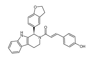 (R,E)-1-(1-(2,3-dihydrobenzofuran-5-yl)-1,3,4,9-tetrahydro-2H-pyrido[3,4-b]indol-2-yl)-3-(4-hydroxyphenyl)prop-2-en-1-one CAS:199678-57-4 manufacturer & supplier