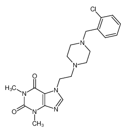 7-{2-[4-(2-chloro-benzyl)-piperazin-1-yl]-ethyl}-1,3-dimethyl-3,7-dihydro-purine-2,6-dione CAS:19971-86-9 manufacturer & supplier