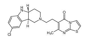 6-(2-((4aR,9bR)-8-chloro-1,3,4,4a,5,9b-hexahydro-2H-pyrido[4,3-b]indol-2-yl)ethyl)-7-methyl-5H-thiazolo[3,2-a]pyrimidin-5-one CAS:199725-73-0 manufacturer & supplier