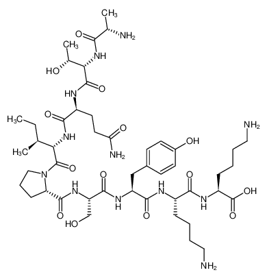 L-alanyl-L-threonyl-L-glutaminyl-L-isoleucyl-L-prolyl-L-seryl-L-tyrosyl-L-lysyl-L-lysine CAS:199727-55-4 manufacturer & supplier