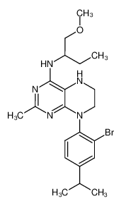 8-(2-bromo-4-isopropylphenyl)-N-(1-methoxybutan-2-yl)-2-methyl-5,6,7,8-tetrahydropteridin-4-amine CAS:199727-83-8 manufacturer & supplier