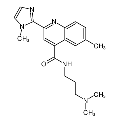 N-(3-(dimethylamino)propyl)-6-methyl-2-(1-methyl-1H-imidazol-2-yl)quinoline-4-carboxamide CAS:199728-59-1 manufacturer & supplier