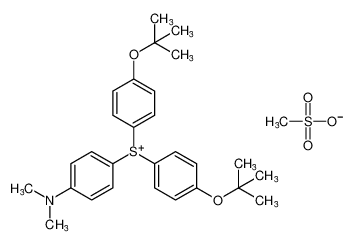 bis(4-(tert-butoxy)phenyl)(4-(dimethylamino)phenyl)sulfonium methanesulfonate CAS:199733-49-8 manufacturer & supplier