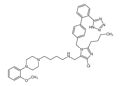 N-((1-((2'-(1H-tetrazol-5-yl)-[1,1'-biphenyl]-4-yl)methyl)-2-butyl-4-chloro-1H-imidazol-5-yl)methyl)-4-(4-(2-methoxyphenyl)piperazin-1-yl)butan-1-amine CAS:199736-86-2 manufacturer & supplier