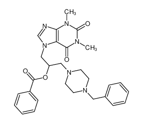 [1-(4-benzylpiperazin-1-yl)-3-(1,3-dimethyl-2,6-dioxopurin-7-yl)propan-2-yl] benzoate CAS:19977-09-4 manufacturer & supplier