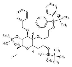 (2S,3S,4S,4aR,6R,7S,8aR)-4-Benzyloxy-7-(tert-butyl-dimethyl-silanyloxy)-6-[2-(tert-butyl-diphenyl-silanyloxy)-ethyl]-2-(2-iodo-ethyl)-3-trimethylsilanyloxy-octahydro-pyrano[3,2-b]pyran CAS:199792-36-4 manufacturer & supplier