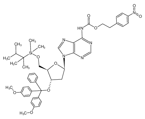 2'-deoxy-3'-O-(4,4'-dimethoxytrityl)-5'-O-[dimethyl(1,1,2-trimethylpropyl)silyl]-N6-{[2-(4-nitrophenyl)ethoxy]carbonyl}adenosine CAS:199792-91-1 manufacturer & supplier