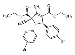 rel-diethyl (3R,4R,5R)-2-amino-4,5-bis(4-bromophenyl)-3-cyanocyclopent-1-ene-1,3-dicarboxylate CAS:199802-16-9 manufacturer & supplier