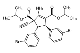 rel-diisopropyl (3R,4R,5R)-2-amino-4,5-bis(3-bromophenyl)-3-cyanocyclopent-1-ene-1,3-dicarboxylate CAS:199802-18-1 manufacturer & supplier