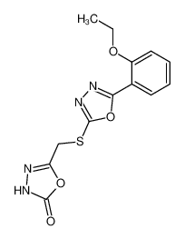 5-[5-(2-ethoxy-phenyl)-[1,3,4]oxadiazol-2-ylsulfanylmethyl]-3H-[1,3,4]oxadiazol-2-one CAS:19982-27-5 manufacturer & supplier