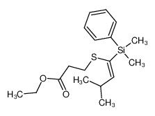 3-[(Z)-1-(Dimethyl-phenyl-silanyl)-3-methyl-but-1-enylsulfanyl]-propionic acid ethyl ester CAS:199847-74-0 manufacturer & supplier