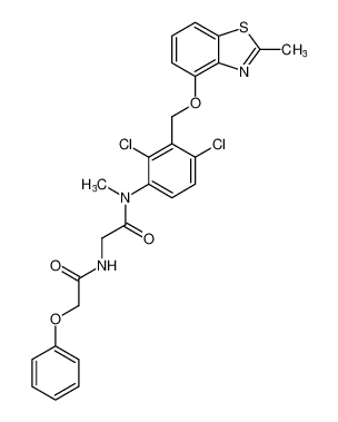 N-(2,4-dichloro-3-(((2-methylbenzo[d]thiazol-4-yl)oxy)methyl)phenyl)-N-methyl-2-(2-phenoxyacetamido)acetamide CAS:199849-64-4 manufacturer & supplier