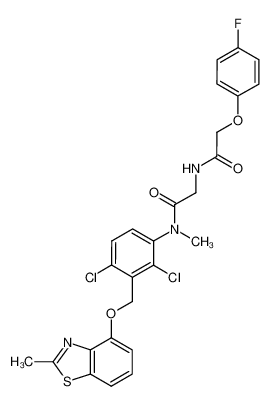 N-(2,4-dichloro-3-(((2-methylbenzo[d]thiazol-4-yl)oxy)methyl)phenyl)-2-(2-(4-fluorophenoxy)acetamido)-N-methylacetamide CAS:199849-68-8 manufacturer & supplier