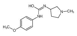 1-(4-methoxyphenyl)-3-(1-methylpyrrolidin-3-yl)urea CAS:19985-25-2 manufacturer & supplier