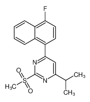 4-(4-fluoronaphthalen-1-yl)-6-isopropyl-2-(methylsulfonyl)pyrimidine CAS:199864-13-6 manufacturer & supplier