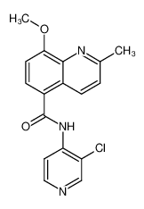 N-(3-chloropyridin-4-yl)-8-methoxy-2-methylquinoline-5-carboxamide CAS:199871-68-6 manufacturer & supplier