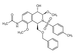 rel-N-((1R,3R,4S)-1-((benzyloxy)methyl)-4-hydroxy-3,8-dimethoxy-2-tosyl-1,2,3,4-tetrahydroisoquinolin-7-yl)acetamide CAS:199873-39-7 manufacturer & supplier