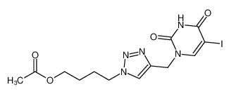 4-(4-((5-iodo-2,4-dioxo-3,4-dihydropyrimidin-1(2H)-yl)methyl)-1H-1,2,3-triazol-1-yl)butyl acetate CAS:199875-33-7 manufacturer & supplier