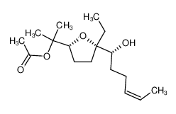 Acetic acid 1-[(2R,5S)-5-ethyl-5-((Z)-(R)-1-hydroxy-hex-4-enyl)-tetrahydro-furan-2-yl]-1-methyl-ethyl ester CAS:199927-04-3 manufacturer & supplier