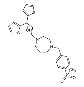 3-(4-(4-(methylsulfonyl)benzyl)-1,4-diazepan-1-yl)-1,1-di(thiophen-2-yl)propan-1-ol CAS:199936-26-0 manufacturer & supplier