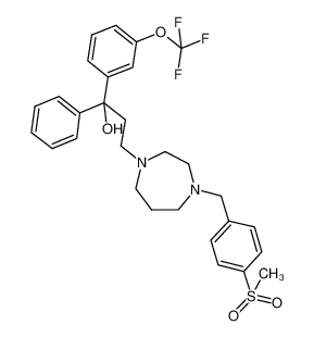 3-(4-(4-(methylsulfonyl)benzyl)-1,4-diazepan-1-yl)-1-phenyl-1-(3-(trifluoromethoxy)phenyl)propan-1-ol CAS:199936-45-3 manufacturer & supplier