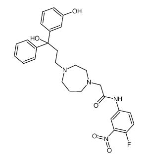 N-(4-fluoro-3-nitrophenyl)-2-(4-(3-hydroxy-3-(3-hydroxyphenyl)-3-phenylpropyl)-1,4-diazepan-1-yl)acetamide CAS:199937-01-4 manufacturer & supplier