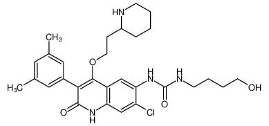 1-(7-chloro-3-(3,5-dimethylphenyl)-2-oxo-4-(2-(piperidin-2-yl)ethoxy)-1,2-dihydroquinolin-6-yl)-3-(4-hydroxybutyl)urea CAS:199939-92-9 manufacturer & supplier