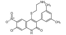 4-((2-aminoethyl)thio)-7-chloro-3-(3,5-dimethylphenyl)-6-nitroquinolin-2(1H)-one CAS:199942-41-1 manufacturer & supplier