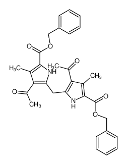 4,4'-diacetyl-3,3'-dimethyl-5,5'-methanediyl-bis-pyrrole-2-carboxylic acid dibenzyl ester CAS:19996-74-8 manufacturer & supplier