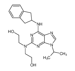 2,2'-((6-((2,3-dihydro-1H-inden-2-yl)amino)-9-isopropyl-9H-purin-2-yl)azanediyl)bis(ethan-1-ol) CAS:199987-00-3 manufacturer & supplier