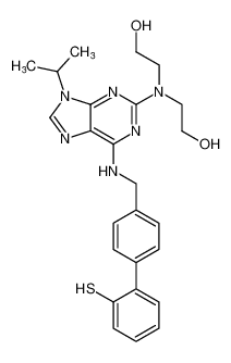 2,2'-((9-isopropyl-6-(((2'-mercapto-[1,1'-biphenyl]-4-yl)methyl)amino)-9H-purin-2-yl)azanediyl)bis(ethan-1-ol) CAS:199987-81-0 manufacturer & supplier