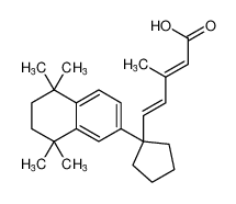 (2E,4E)-3-methyl-5-(1-(5,5,8,8-tetramethyl-5,6,7,8-tetrahydronaphthalen-2-yl)cyclopentyl)penta-2,4-dienoic acid CAS:199988-72-2 manufacturer & supplier