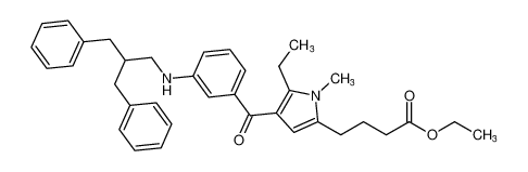 ethyl 4-(4-(3-((2-benzyl-3-phenylpropyl)amino)benzoyl)-5-ethyl-1-methyl-1H-pyrrol-2-yl)butanoate CAS:199990-81-3 manufacturer & supplier