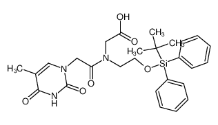 {[2-(tert-Butyl-diphenyl-silanyloxy)-ethyl]-[2-(5-methyl-2,4-dioxo-3,4-dihydro-2H-pyrimidin-1-yl)-acetyl]-amino}-acetic acid CAS:199998-47-5 manufacturer & supplier