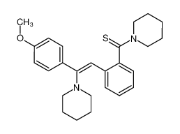 1-{2-[2-(4-methoxy-phenyl)-2-piperidin-1-yl-vinyl]-thiobenzoyl}-piperidine CAS:28352-51-4 manufacturer & supplier