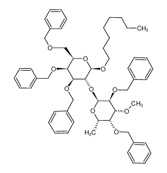 octyl 2,4-di-O-benzyl-3-O-methyl-α-L-fucopyranosyl-(1-)2)-3,4,6-tri-O-benzyl-β-D-galactopyranoside CAS:283587-80-4 manufacturer & supplier