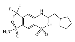 3-cyclopentylmethyl-1,1-dioxo-6-trifluoromethyl-1,2,3,4-tetrahydro-1λ6-benzo[1,2,4]thiadiazine-7-sulfonic acid amide CAS:2836-68-2 manufacturer & supplier