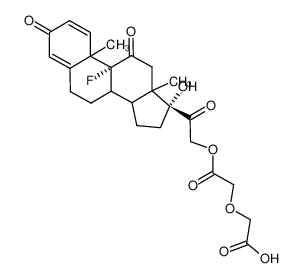 [2-((9R,17R)-9-Fluoro-17-hydroxy-10,13-dimethyl-3,11-dioxo-6,7,8,9,10,11,12,13,14,15,16,17-dodecahydro-3H-cyclopenta[a]phenanthren-17-yl)-2-oxo-ethoxycarbonylmethoxy]-acetic acid CAS:2836-70-6 manufacturer & supplier