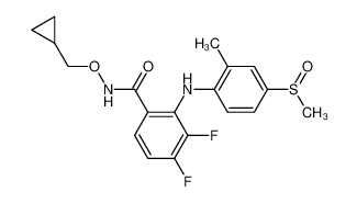 N-cyclopropylmethoxy-3,4-difluoro-2-(4-methanesulfinyl-2-methylphenylamino)-benzamide CAS:283601-42-3 manufacturer & supplier