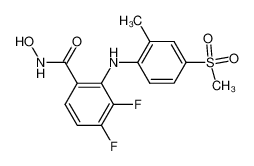 3,4-difluoro-N-hydroxy-2-(4-methanesulfonyl-2-methyl-phenylamino)-benzamide CAS:283601-67-2 manufacturer & supplier