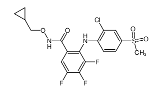 2-(2-chloro-4-methanesulfonyl-phenylamino)- N-cyclopropylmethoxy-3,4,5-trifluoro-benzamide CAS:283601-89-8 manufacturer & supplier