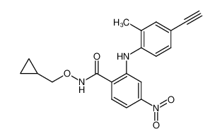 N-Cyclopropylmethoxy-2-(4-ethynyl-2-methyl-phenylamino)-4-nitro-Benzamide CAS:283602-03-9 manufacturer & supplier