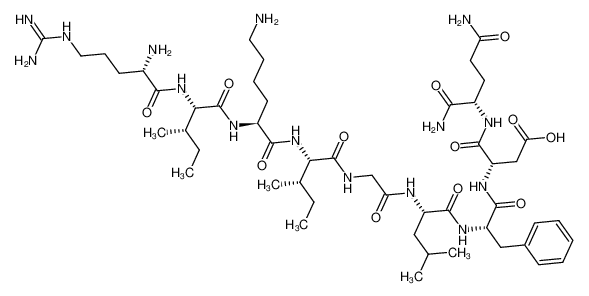 (6S,9S,12S,15S,21S,24S,27S)-1,6-diamino-12-(4-aminobutyl)-24-benzyl-9,15-di((S)-sec-butyl)-27-(((S)-1,5-diamino-1,5-dioxopentan-2-yl)carbamoyl)-1-imino-21-isobutyl-7,10,13,16,19,22,25-heptaoxo-2,8,11,14,17,20,23,26-octaazanonacosan-29-oic ac