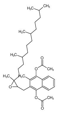 1,4-Diacetoxy-2-(2,3-epoxy-3,7,11,15-tetramethyl-hexadecyl)-3-methyl-naphthalin CAS:28363-71-5 manufacturer & supplier