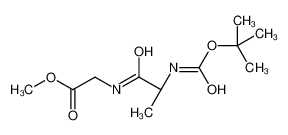 methyl 2-[[(2S)-2-[(2-methylpropan-2-yl)oxycarbonylamino]propanoyl]amino]acetate CAS:28369-58-6 manufacturer & supplier