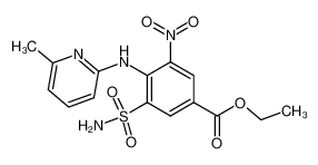 4-(6-methyl-pyridin-2-ylamino)-3-nitro-5-sulfamoyl-benzoic acid ethyl ester CAS:28394-91-4 manufacturer & supplier