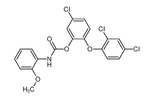 (2-Methoxy-phenyl)-carbamic acid 5-chloro-2-(2,4-dichloro-phenoxy)-phenyl ester CAS:28395-95-1 manufacturer & supplier