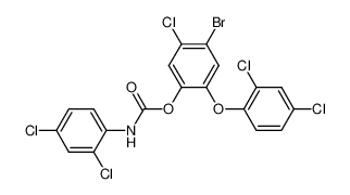 (2,4-Dichloro-phenyl)-carbamic acid 4-bromo-5-chloro-2-(2,4-dichloro-phenoxy)-phenyl ester CAS:28396-09-0 manufacturer & supplier