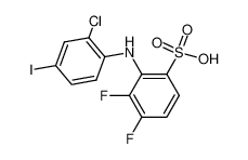 2-(2-chloro-4-iodo-phenylamino)-3,4-difluoro-benzenesulfonic acid CAS:284020-70-8 manufacturer & supplier